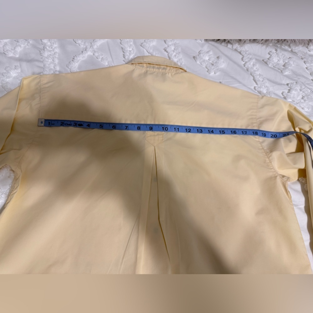 Patagonia Classic Yellow Button-Down Blouse Size 10 - Picture 7 of 7